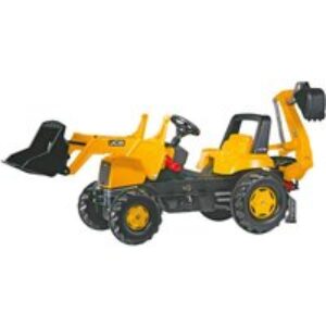 ROLLY TOYS rollyJunior JCB Loader & Excavator Kids' Ride-On Toy - Black & Yellow