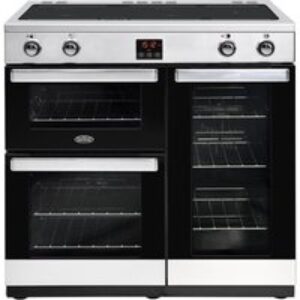 BELLING Cookcentre 90Ei 90 cm Electric Induction Range Cooker - Chrome & Black