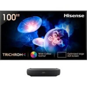 HISENSE 100L9HTUKD Smart 4K Ultra HD HDR Laser TV with Amazon Alexa