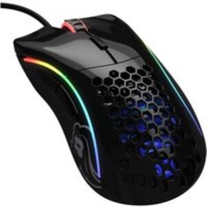 GLORIOUS Model D RGB Optical Gaming Mouse - Glossy Black