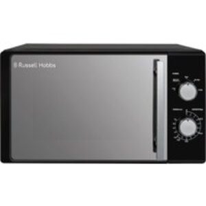 RUSSELL HOBBS RHM2060B Compact Solo Microwave - Black & Silver