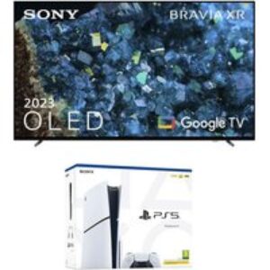 65" Sony BRAVIA XR-65A80LU  Smart 4K Ultra HD HDR OLED TV with Google TV & Assistant & PlayStation 5 Model Group (Slim) Bundle