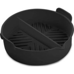 TOWER T843094 Non-stick Round Tray with Divider - Black