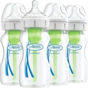 DR BROWN'S Natural Flow Options Anti-Colic DBWB94600 Baby Bottle Set - Green
