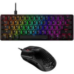 Hyperx Pulsefire Haste RGB Optical Gaming Mouse & Alloy Origins 60 RGB Mechanical Gaming Keyboard Bundle