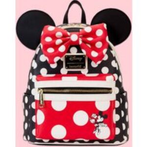 Disney Minnie Rocks The Dots Classic Loungefly Mini Backpack