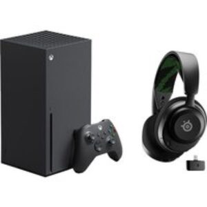 Microsoft Xbox Series X & Arctis Nova 4X Wireless 7.1 Gaming Headset Bundle