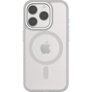 QDOS Hybrid Soft  Snap iPhone 15 Pro Case - Clear & Grey