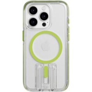 TECH21 Evo Crystal Kick iPhone 15 Pro Case with MagSafe - Clear & Lime