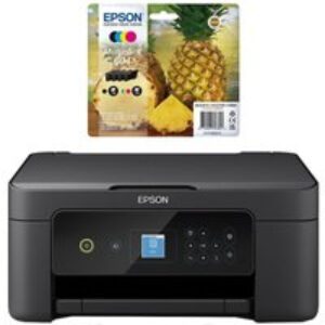 Epson Expression Home XP-3205 All-in-One Wireless Inkjet Printer & Full Set of Ink Cartridges Bundle