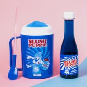 Slush Puppie Making Cup and Blue Raspberry Syrup