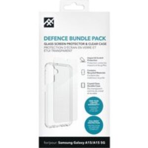 ZAGG Defence Galaxy A15 Clear Case & Screen Protector Bundle - Clear