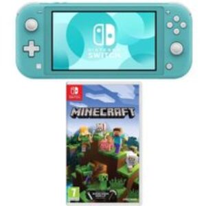 Nintendo Switch Lite & Minecraft Bundle - Turquoise