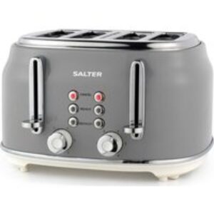 SALTER Retro EK5739 4-Slice Toaster - Grey