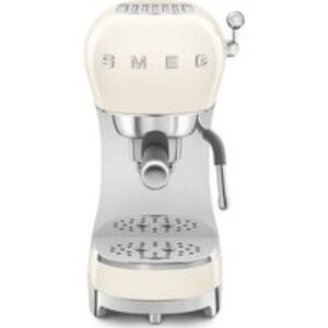 SMEG ECF02CRUK Coffee Machine - Cream