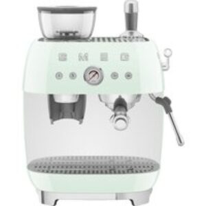 SMEG EGF03PGUK Bean to Cup Coffee Machine - Pastel Green