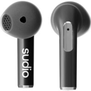 SUDIO N2 Wireless Bluetooth Noise-Cancelling Earbuds - Black