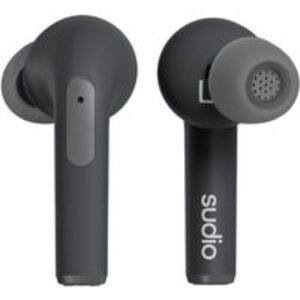 SUDIO N2 Pro Wireless Bluetooth Noise-Cancelling Earbuds - Black