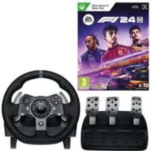 LOGITECH Driving Force G920 Xbox & PC Racing Wheel & Pedals - Black & EA F1 '24