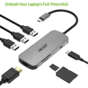 Acer 7in1 Type C dongle | Silver