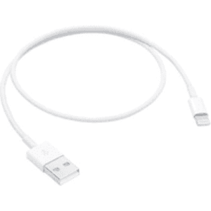 Apple Lightning To USB Cable 0.5m - Like New - White