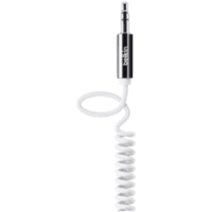 Belkin Coiled AUX Cable  1.8m  - Brand New - White
