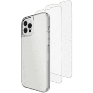Skech Protection 360 Pack- 2 Screen Protectors & Case Brand New - Clear - Iphone 15 Pro Max