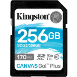 Kingston Canvas Go! Plus 256GB UHS-I U3 SD Card