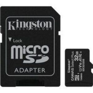 Kingston Canvas Select Plus 32GB UHS-I Micro SD Memory Card + SD Adapter