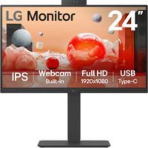 LG 24BA850-B 24 IPS Full HD 100Hz Height Adjustable Webcam Monitor