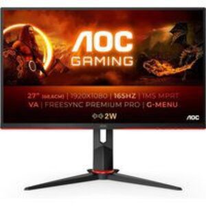 AOC Gaming Monitor 27 Inch Full HD IPS 165Hz 1ms 27G2SPAE