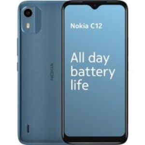Nokia C12 64GB 4G SIM Free Smartphone - Dark Cyan
