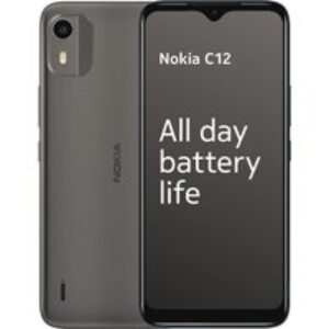 Nokia C12 64GB 4G SIM Free Smartphone - Charcoal