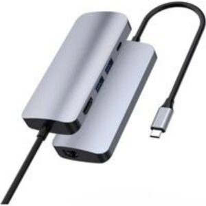 Prevo C501R 4-In-1 USB-C Networking Hub Docking Station with RJ-45