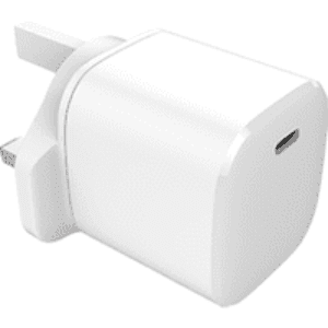 O2 Fast Charging 45W Plug with USB-C to USB-C Cable Like New - White
