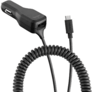 Ventev Micro-USB Dual Port Car Charger 2.4 Amps - Brand New - Grey